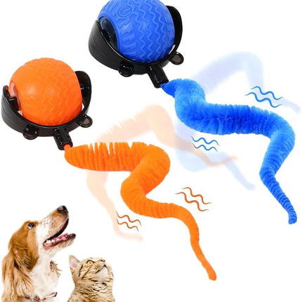 Interactive Cat Ball Toy, 2025 New Cat Ball Toys With Cord  Mouse, Smart Self Rolling Cat Toys For Bored Indoor Cats, Automatic Moving Peppy Pet Ball