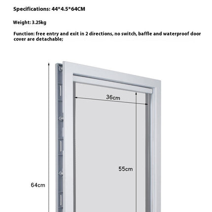Pet Dog Door Entry And Exit Magnet Positioning