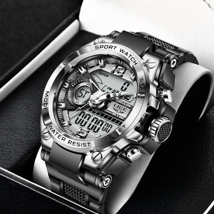 Dual Display Advanced Quartz Fashion Electronic Sports Watch