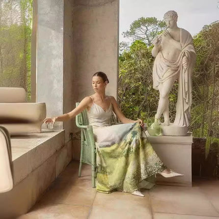 Fashion Elegant Printing Slip Dress