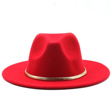 Fashion Autumn And Winter New Men's And Women's Woolen Top Hat Jazz