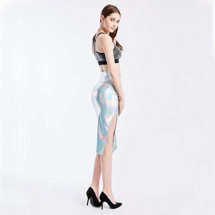 Hip Skirt All-match Tutu Split Middle Women