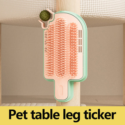 New Ice Cream Shape Cat Rubbing Itch Artifacts Corner Hair Rubbers Cat Self Hi Toys Mint Ball Feather Pet Cat Toys Pet Supplies