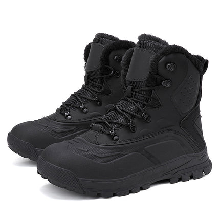 Fleece-lined Warm Plus Size High-top Men's Boots