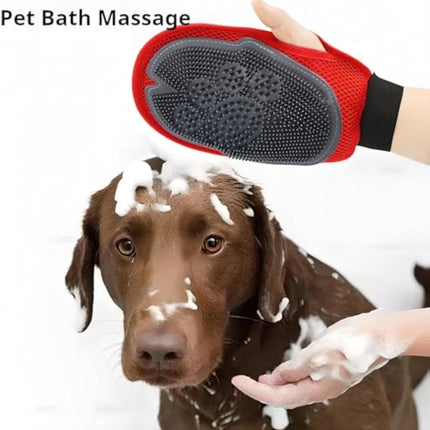 Pet Bathing Glove Pet Hair Glove Grooming Pet Hair Remover Mitt Pet Bathing Tool Cleaning Gloves Brush Gloves Are Combining A Cleaning Brush
