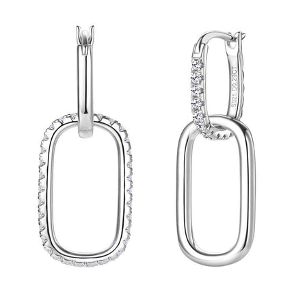 Moissanite Women's Fashion Temperament Personalied Eardrops S925 Sterling Silver