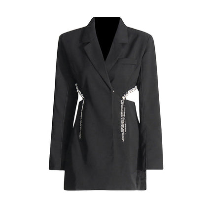 Midriff Outfit Top Temperament Slim-fitting Suit Women's