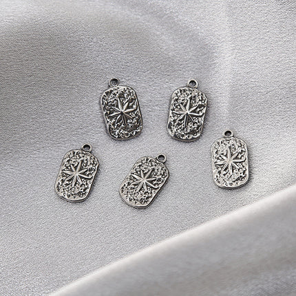 Stainless Steel Ornament Accessories Eight Awn Star Necklace Pendant Diy