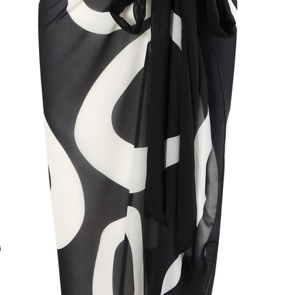 Women's Two-piece Swimsuit Bikini Wrap Skirt Suit One-shoulder Sexy