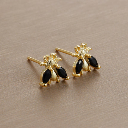 Insect Diamond Gold-plated Stud Earring Fashion Minimalist Creative