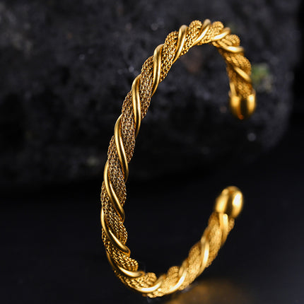 Twist Bracelet For Girls Titanium Steel No Fading