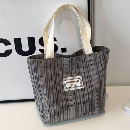 Japanese Style Corduroy Bag Ins Large Capacity