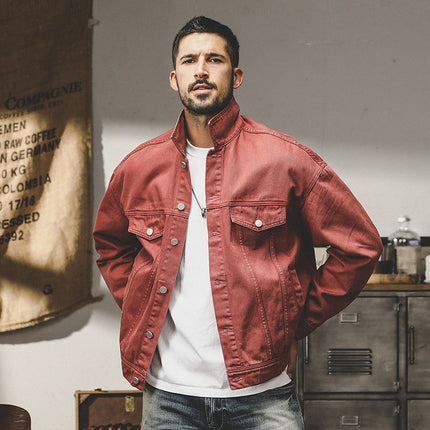 Fashion American Classic Vintage Denim Jacket Men