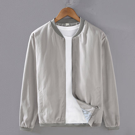 Solid Color Simple Jacket Men's Autumn Lightweight