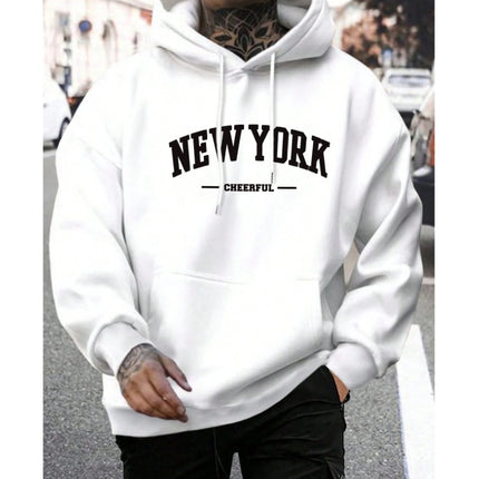 Men's Casual American-style Retro Loose Hooded Sweater