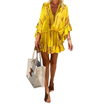 Women's Fashion Bohemian Short Print Dress