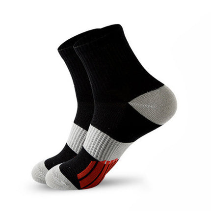Men's Middle Tube Socks Color Matching Sports Basketball Socks
