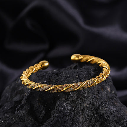 Twist Bracelet For Girls Titanium Steel No Fading