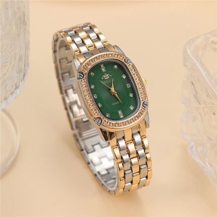 Rhinestone Luxury Multi-color Oval Dial Watch