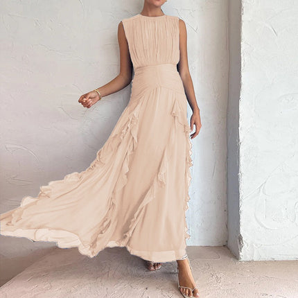 French Sexy Elegant Chiffon Dress New