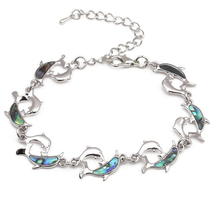 Animal Whale Penguin Butterfly Shell Abalone Bracelet