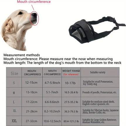 Dog Mouth Cover Muzzles Anti-biteanti-bark Anti-eat Disorderly Water Drinking