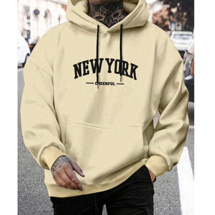 Men's Casual American-style Retro Loose Hooded Sweater