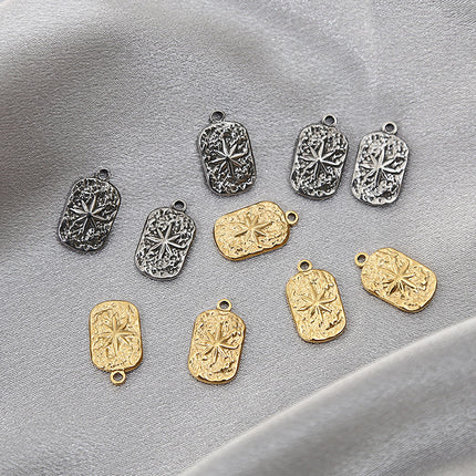 Stainless Steel Ornament Accessories Eight Awn Star Necklace Pendant Diy