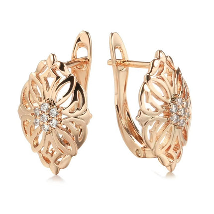 Fashion Personality Glossy Hollow Women's Earrings