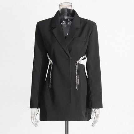 Midriff Outfit Top Temperament Slim-fitting Suit Women's