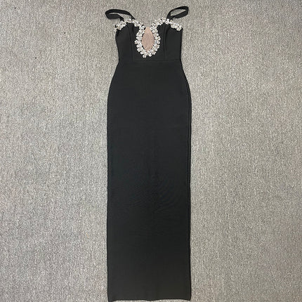 Camisole Dress Diamond Grenadine Sleeveless Evening Dress