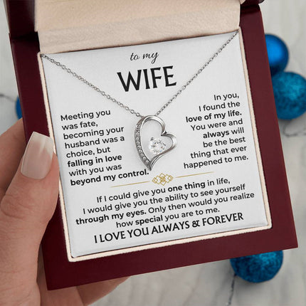 Hollow Love Necklace Pendant Valentine's Day Wife Gift
