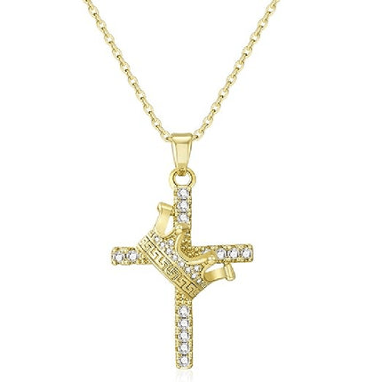Niche Design New Cross Crown Necklace