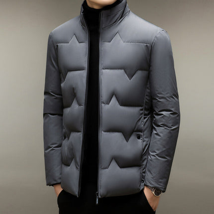 Men's Thickened Cotton-padded Coat Middle-aged Dad Cotton-padded Jacket