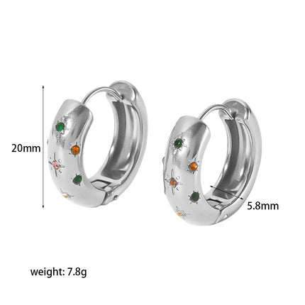 Niche High-grade Sense Does Not Fade 18K Gold Stainless Steel Studs