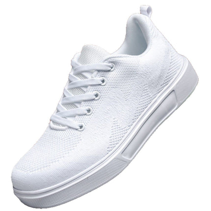 Light White Shoes Thick Bottom Sports Casual Borad Shoes