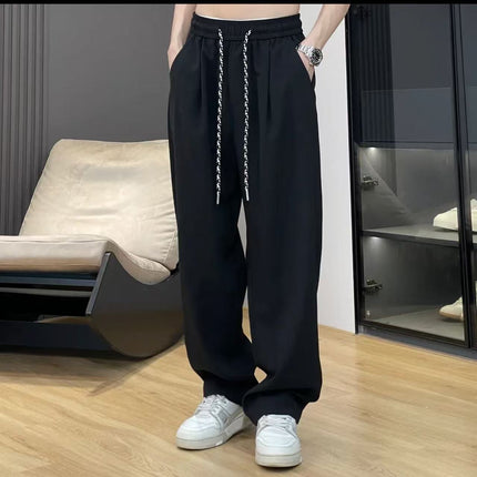 Men's American-style Ice Silk Linen Pants