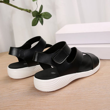 Plus Size Flat Magic Stick One-line Casual Fish Mouth Amazon Cross-border Sandals