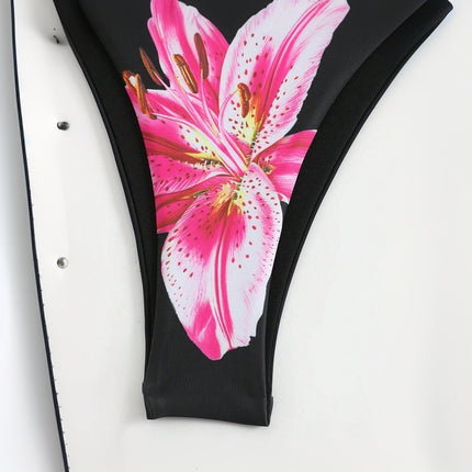 New Printed Swimsuit Bikini Slim Wrap Skirt Three-piece Set For Women