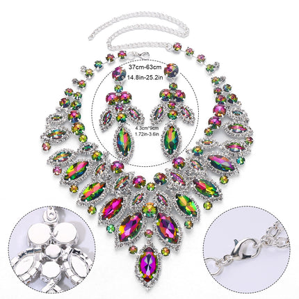 European And American Luxury Leaf Necklace Suit