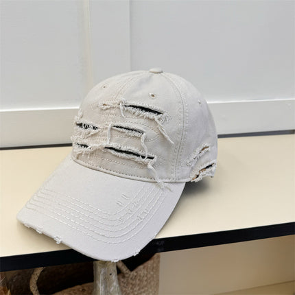 Sun Hat Make Old Ripped Soft Top Baseball Cap