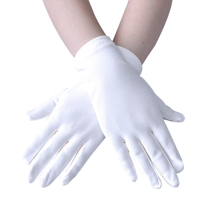 Spring And Autumn New Women's Hand Guard Milk Silk Satin Stretch Gloves