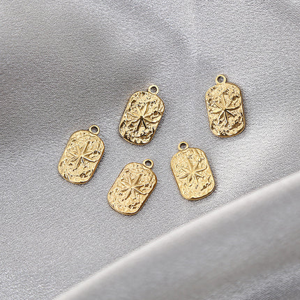 Stainless Steel Ornament Accessories Eight Awn Star Necklace Pendant Diy