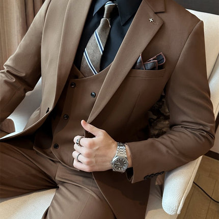 Men's High Quality Business Chemical Fiber Blended Formal Wear