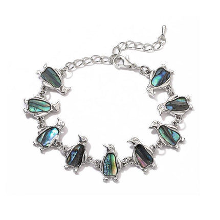 Animal Whale Penguin Butterfly Shell Abalone Bracelet