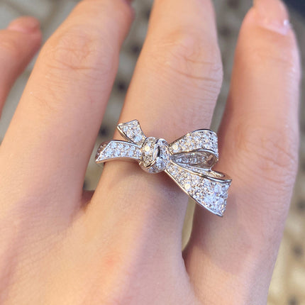 Three-dimensional Full Diamond Bow Wedding Women