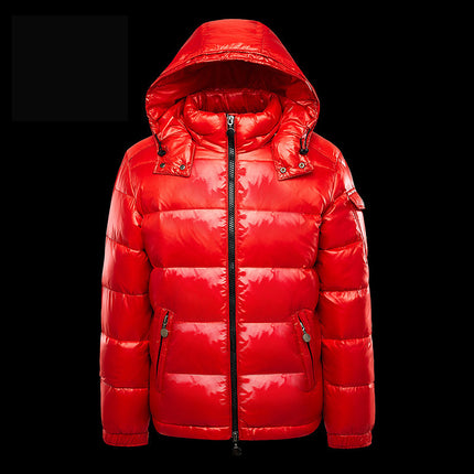 Short Coat Trendy Men's Glossy Thickened Down Jacket