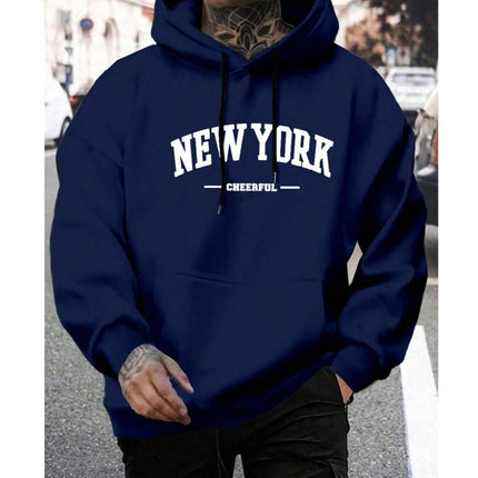 Men's Casual American-style Retro Loose Hooded Sweater