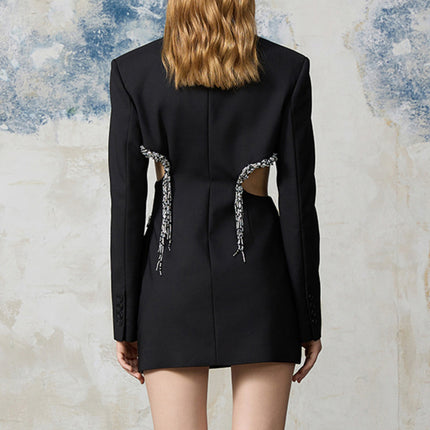 Midriff Outfit Top Temperament Slim-fitting Suit Women's