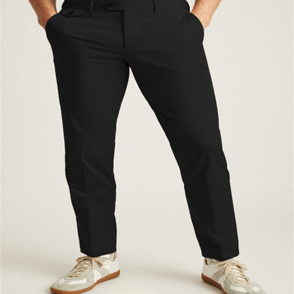 Men's Formal Wear Solid Color Buttons Casual Suit Pants